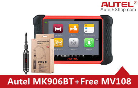 [Weekly Sale][Ship from US/UK/EU] Autel MaxiCOM MK906BT Full System Diagnostic Tool with ECU Coding/ Injector Coding Get Free Maxivideo MV108 as Gift