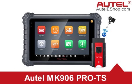 2023 Autel MaxiCOM MK906 Pro-TS Automotive Diagnose and TPMS Relearn Tool Support FCA SGW AutoAuth and VAG Guided Functions