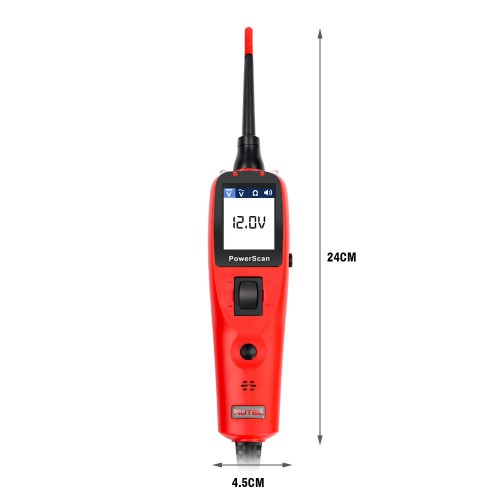 Autel PowerScan PS100 Electrical System Diagnosis Tool PowerScan PS100 Auto Circuit Battery Tester Easy to Read AVOme