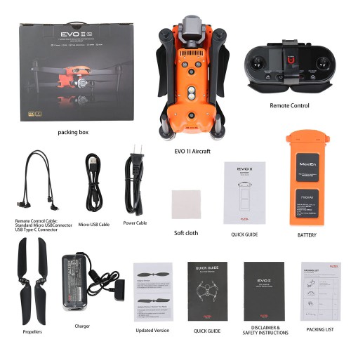 [Ship from US] Original Autel Robotics EVO II Pro 6K Drone Rugged Bundle With One Extra Battery No Geo-Fencing (Newest Fly More Combo)