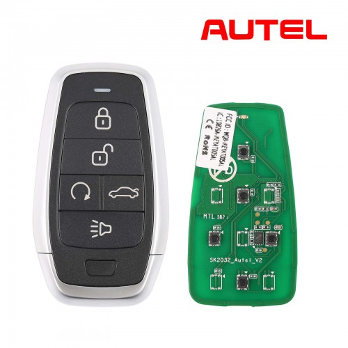 [In Stock] AUTEL MAXIIM IKEY Standard Style IKEYAT005BL 5 Buttons Independent Smart Key (Remote Start/ Trunk) 10pcs/lot
