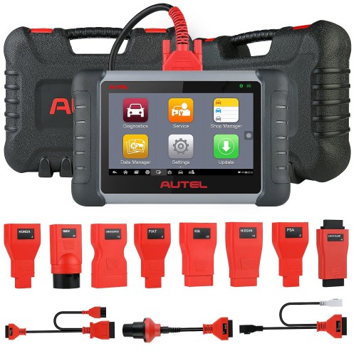 Autel MaxiPro MP808K Full System Diagnostic Tool with Complete OBDI Adapters Support FCA AutoAuth