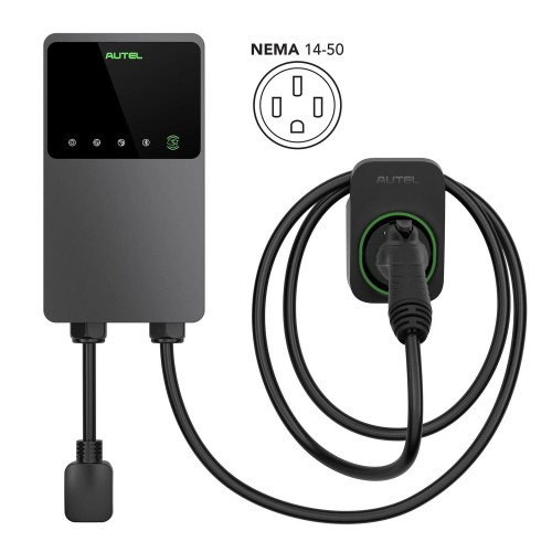 [Ship from US] Autel MaxiCharger AC Wallbox Home 40A EV Charger with Separate Holster (NEMA 14-50) Compatible with all EV & Plug-in Hybrid Vehicles