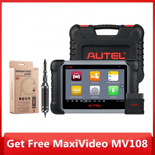 2023 Autel MaxiCOM MK808BT PRO (Autel MK808Z-BT) With Free Autel MaxiVideo MV108 Support FCA SGW AutoAuth