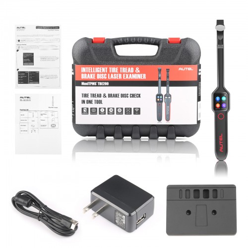 [Ship from US/UK/EU] Autel Tire Brake Examiner MaxiTPMS TBE200 Laser Tire Tread Depth and Brake Disc Wear 2 in 1 Tester Work with ITS600