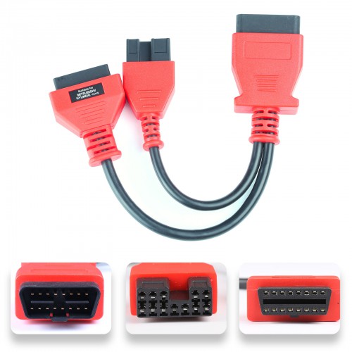 Full Set OBDII Cables and Connectors Compatible with Autel MaxiDas DS808/ MP808/ MP808BT (Only Cables and Connectors)