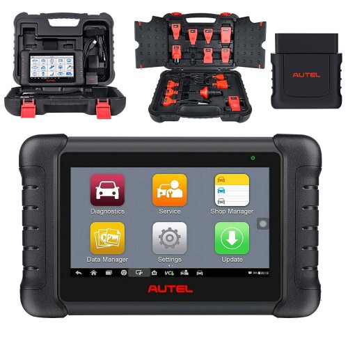 Autel MaxiPRO MP808BT Pro OE-Level Full System Diagnostic Tool with Complete OBD1 Adapters Support Battery Testing