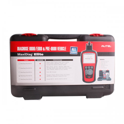 [Free Shipping] Autel MaxiDiag Elite MD704 Full System with Data Stream European Vehicle Diagnostic Tool