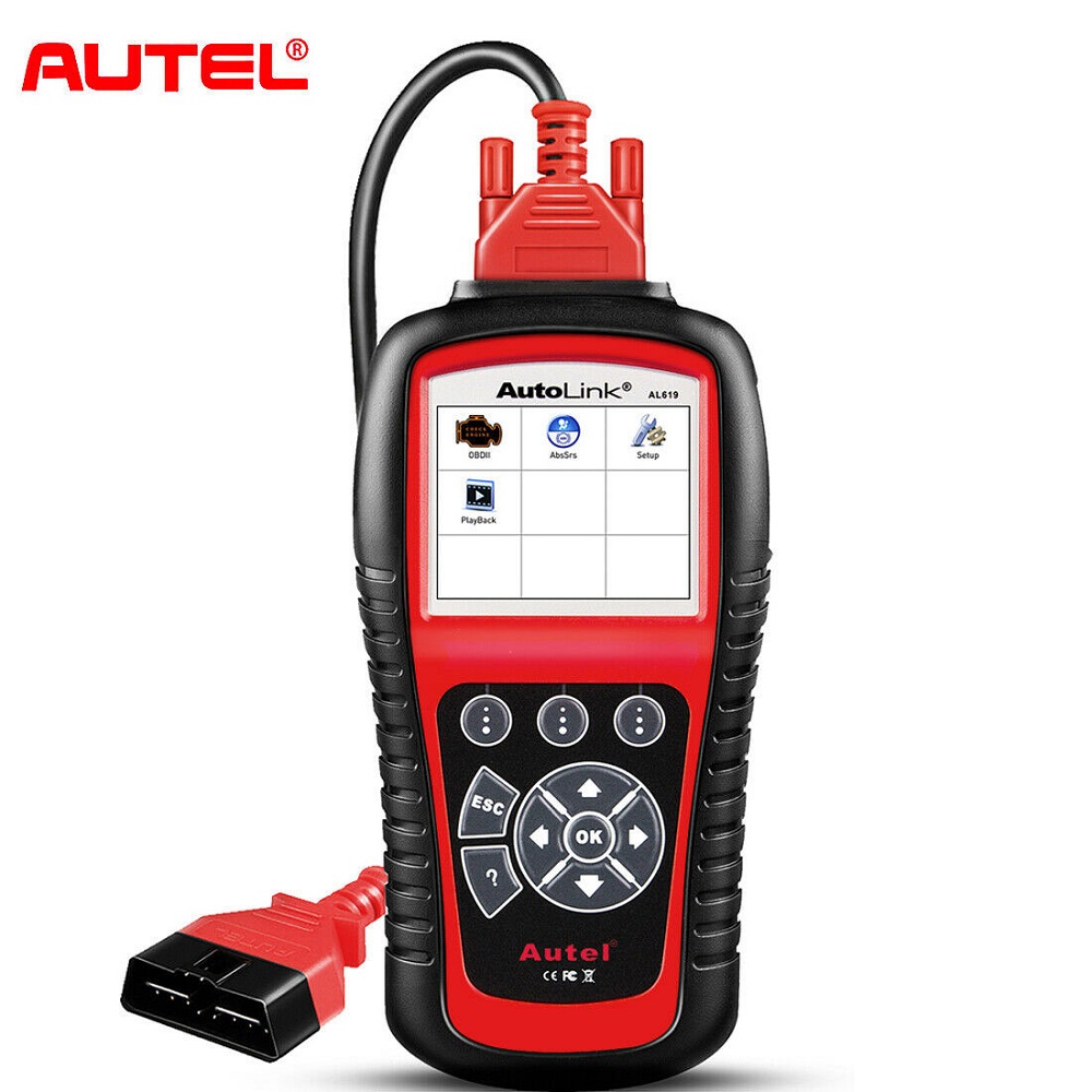 Autel Autolink AL619 ABS Airbag SRS OBD2 CAN Diagnostic Scanner Code Reader 