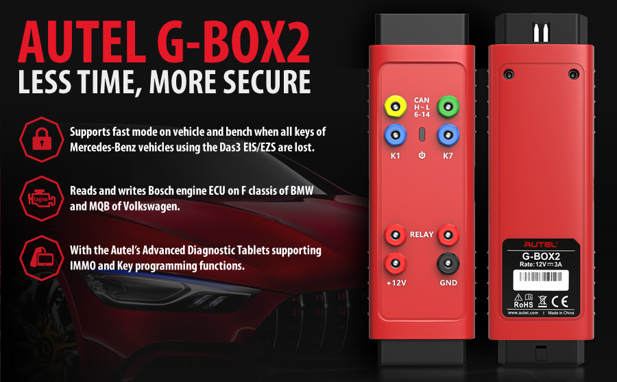  Autel G-BOX2 Accessory Tool for Mercedes Benz All Key Lost