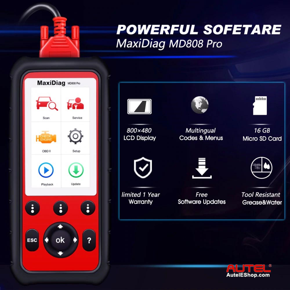 Autel MaxiDiag MD808 Pro All System