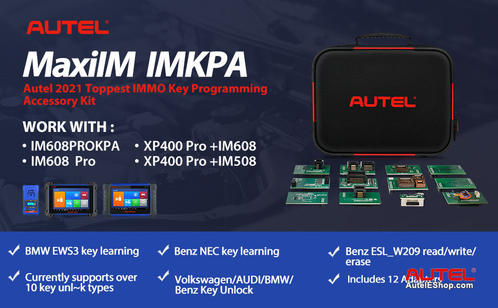 Autel MaxiIM IM608PRO with XP400 Pro Plus IMKPA Accessories