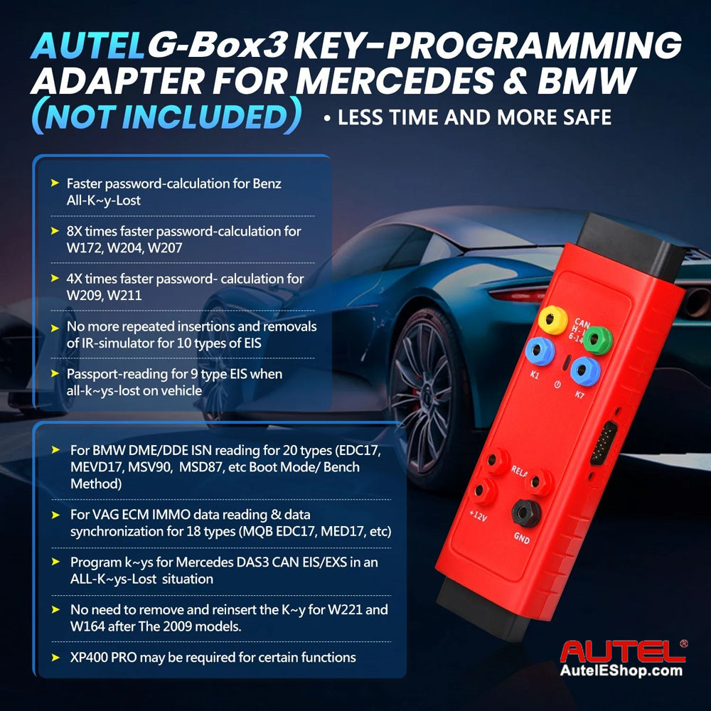 Autel IM508S Plus XP400 Pro with APB112 and G-BOX2